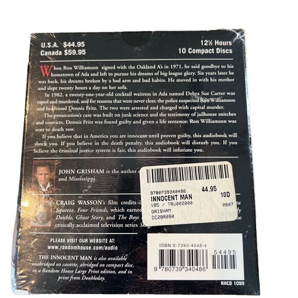 NEW AUDIOBOOK THE INNOCENT MAN JOHN GRISHAM TRUE CRIME READ BY CRAIG WASSON - Picture 2 of 2